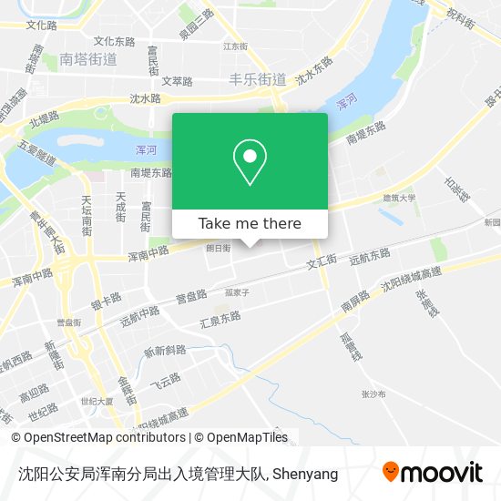 沈阳公安局浑南分局出入境管理大队 map