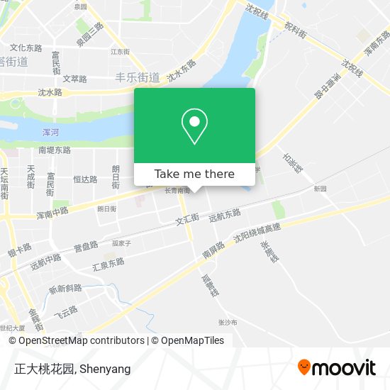 正大桃花园 map