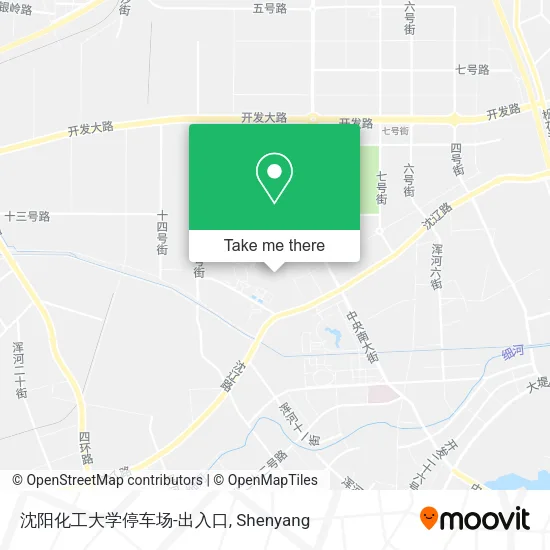 沈阳化工大学停车场-出入口 map