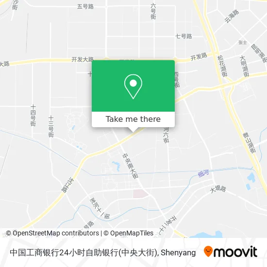 中国工商银行24小时自助银行(中央大街) map