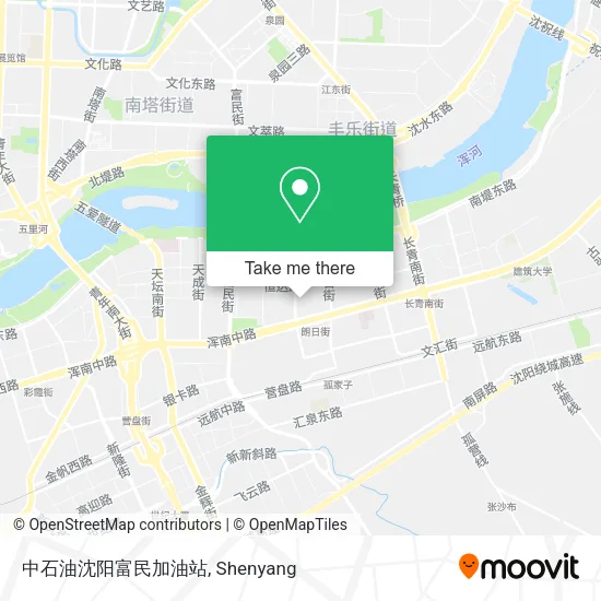 中石油沈阳富民加油站 map