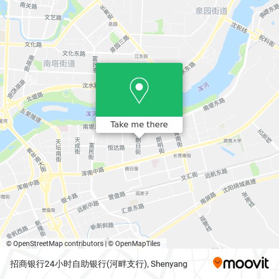 招商银行24小时自助银行(河畔支行) map