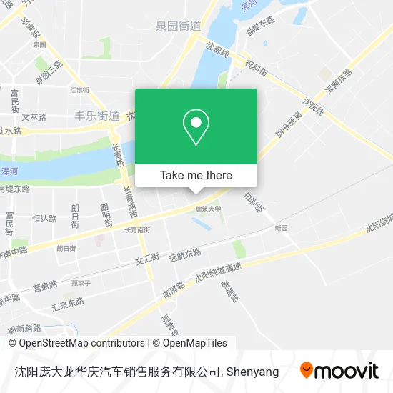 沈阳庞大龙华庆汽车销售服务有限公司 map