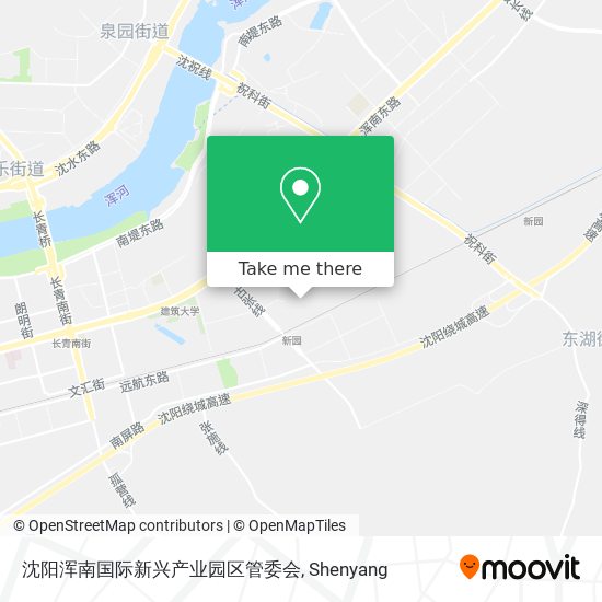 沈阳浑南国际新兴产业园区管委会 map