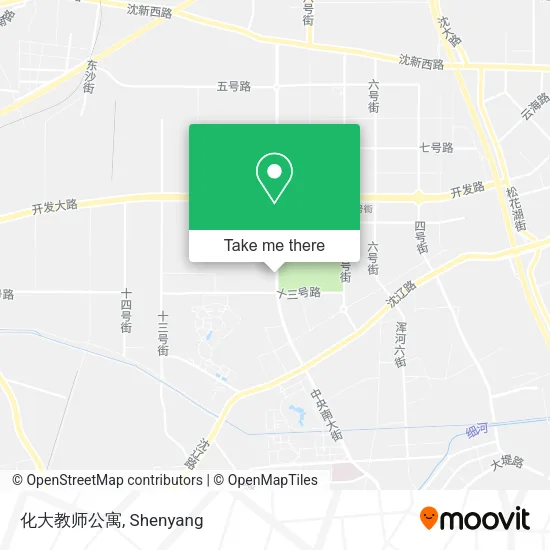化大教师公寓 map