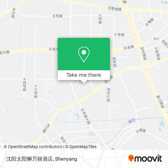 沈阳太阳狮万丽酒店 map