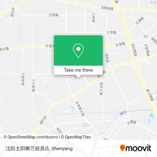 沈阳太阳狮万丽酒店 map