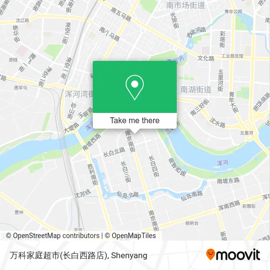 万科家庭超市(长白西路店) map