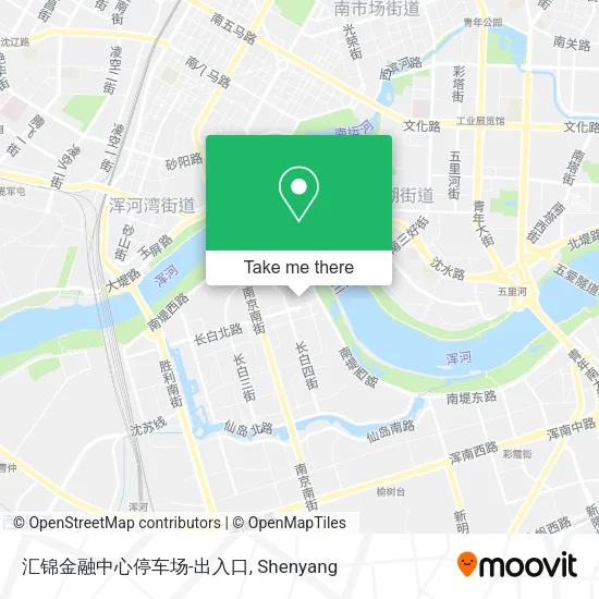 汇锦金融中心停车场-出入口 map