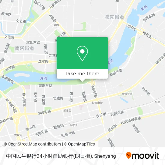 中国民生银行24小时自助银行(朗日街) map