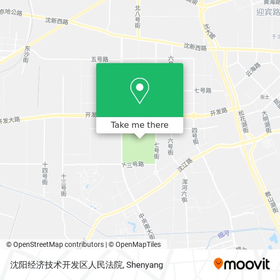 沈阳经济技术开发区人民法院 map