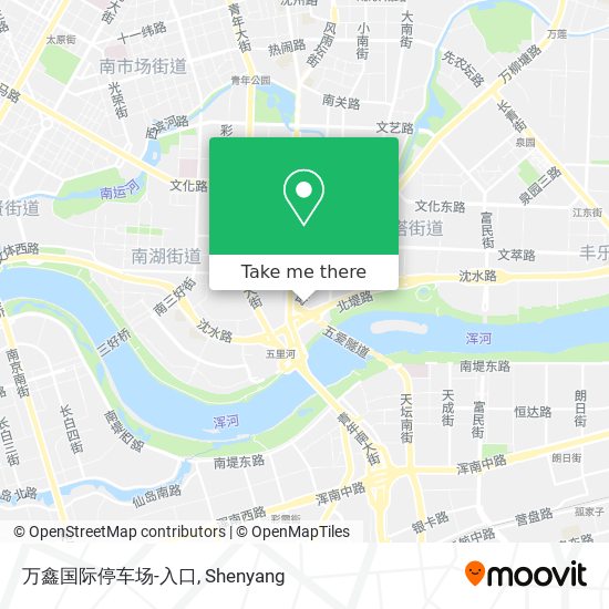 万鑫国际停车场-入口 map