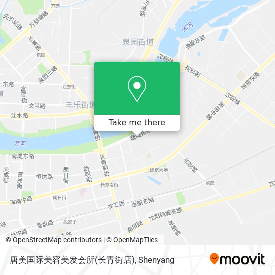 唐美国际美容美发会所(长青街店) map