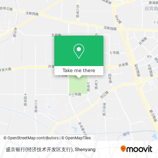 盛京银行(经济技术开发区支行) map