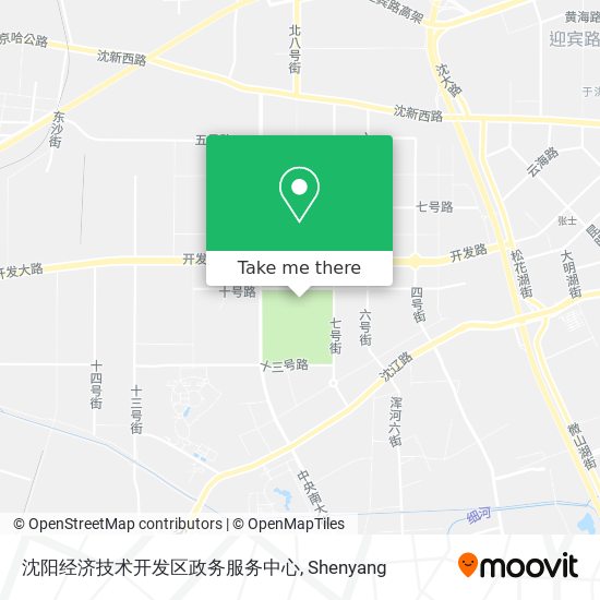 沈阳经济技术开发区政务服务中心 map
