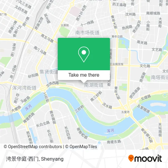 湾景华庭-西门 map