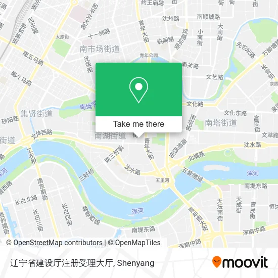 辽宁省建设厅注册受理大厅 map