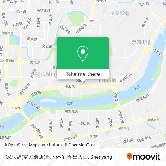 家乐福(富民街店)地下停车场-出入口 map