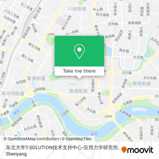 东北大学T-SOLUTION技术支持中心-应用力学研究所 map