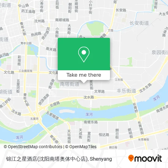 锦江之星酒店(沈阳南塔奥体中心店) map