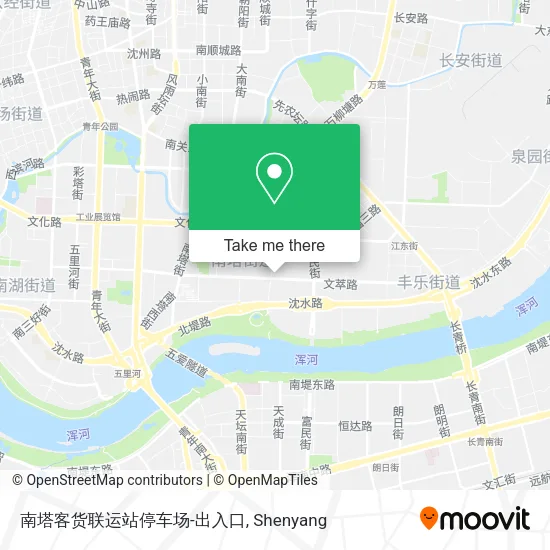 南塔客货联运站停车场-出入口 map