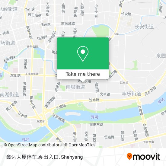 鑫运大厦停车场-出入口 map