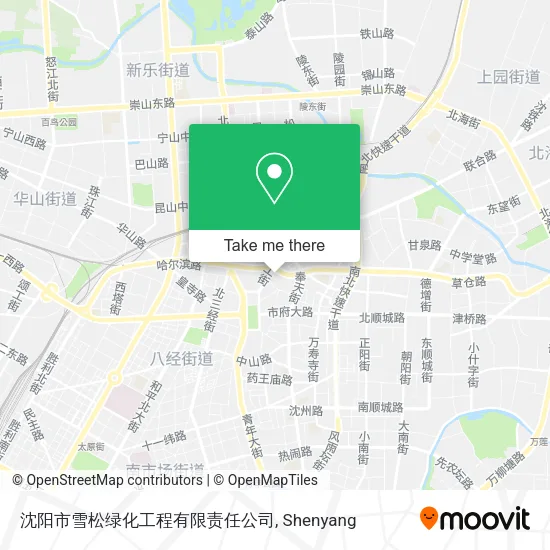 沈阳市雪松绿化工程有限责任公司 map