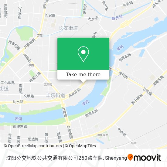 沈阳公交地铁公共交通有限公司250路车队 map