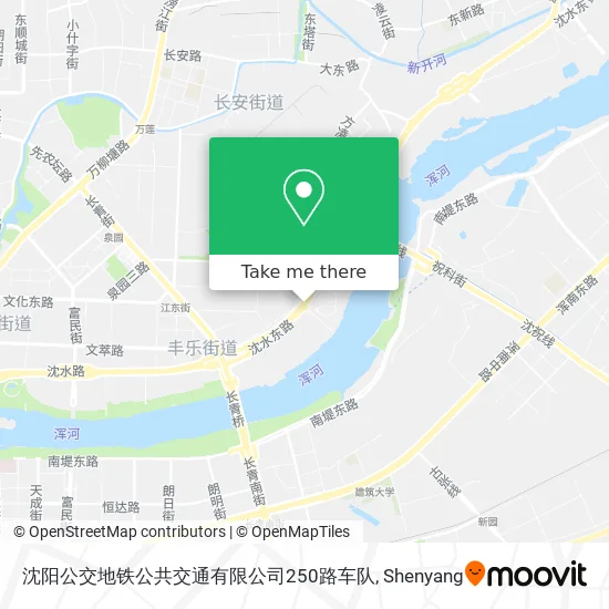 沈阳公交地铁公共交通有限公司250路车队 map