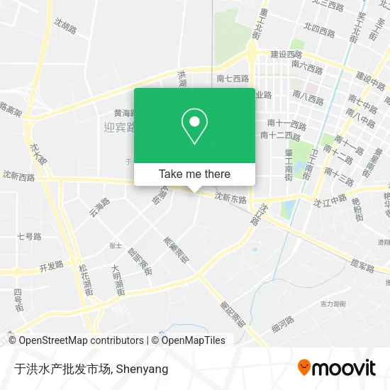 于洪水产批发市场 map