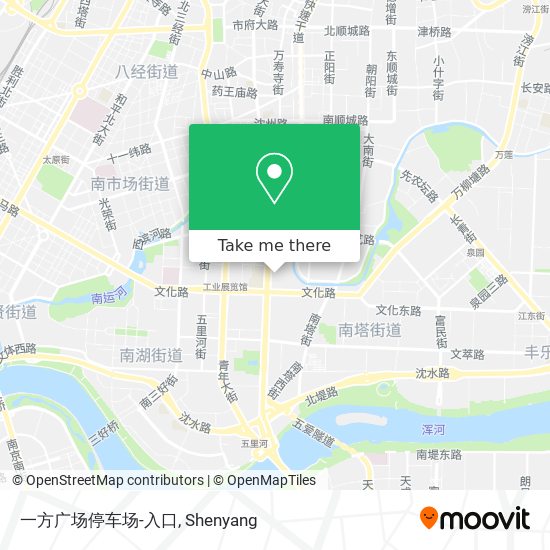 一方广场停车场-入口 map