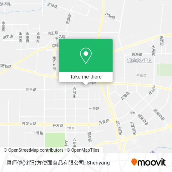 康师傅(沈阳)方便面食品有限公司 map