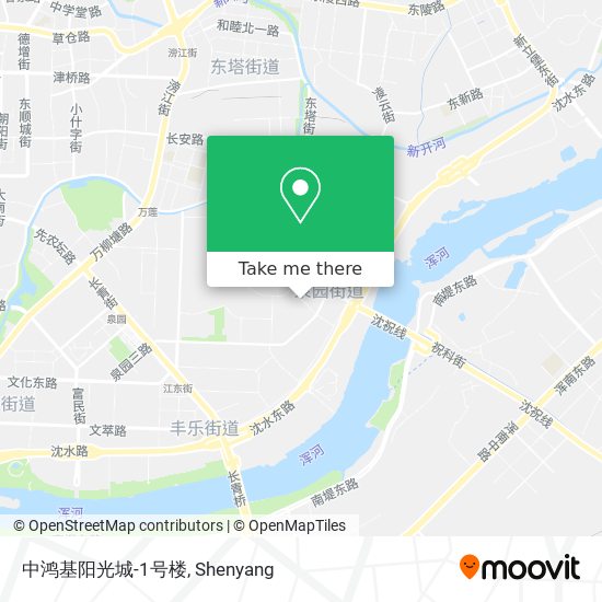 中鸿基阳光城-1号楼 map