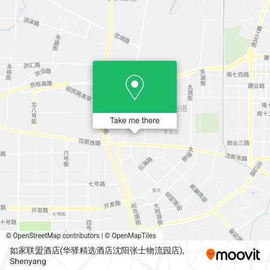 如家联盟酒店(华驿精选酒店沈阳张士物流园店) map