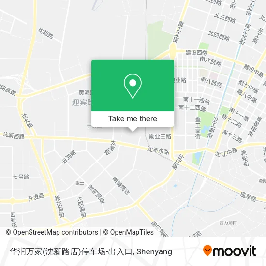 华润万家(沈新路店)停车场-出入口 map
