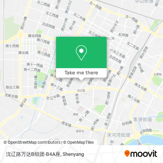 沈辽路万达B组团-B4A座 map