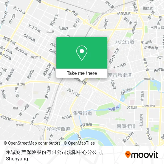 永诚财产保险股份有限公司沈阳中心分公司 map