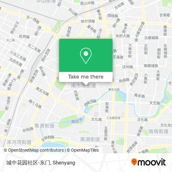 城中花园社区-东门 map