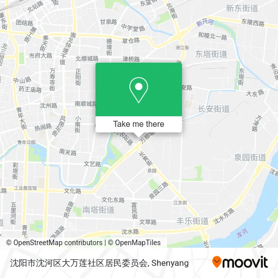 沈阳市沈河区大万莲社区居民委员会 map