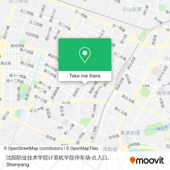 沈阳职业技术学院计算机学院停车场-出入口 map