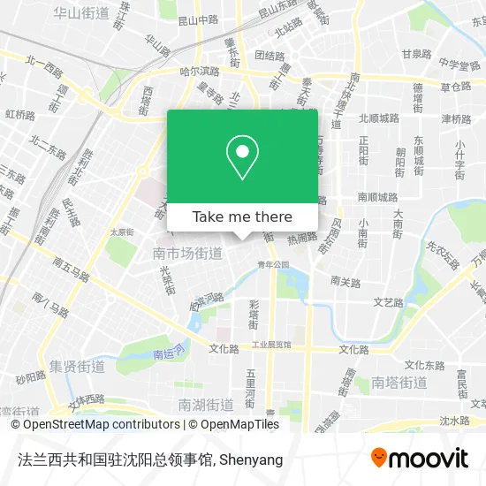 法兰西共和国驻沈阳总领事馆 map