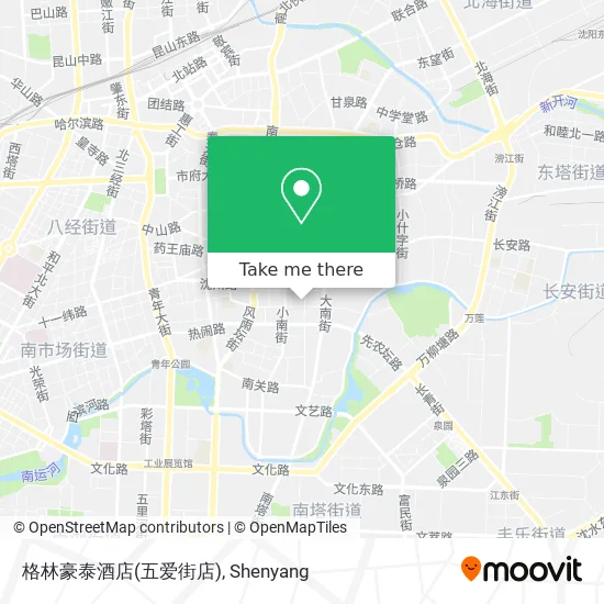 格林豪泰酒店(五爱街店) map
