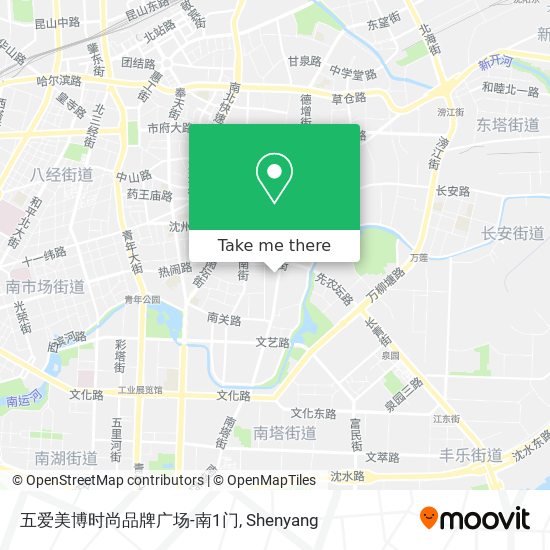 五爱美博时尚品牌广场-南1门 map