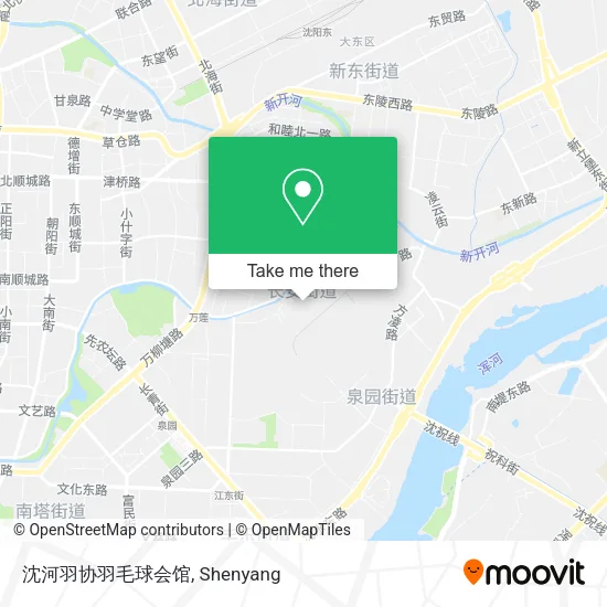 沈河羽协羽毛球会馆 map