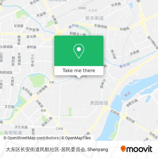 大东区长安街道民航社区-居民委员会 map