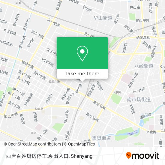 西唐百姓厨房停车场-出入口 map