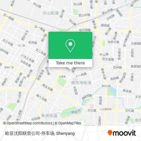 欧亚沈阳联营公司-停车场 map
