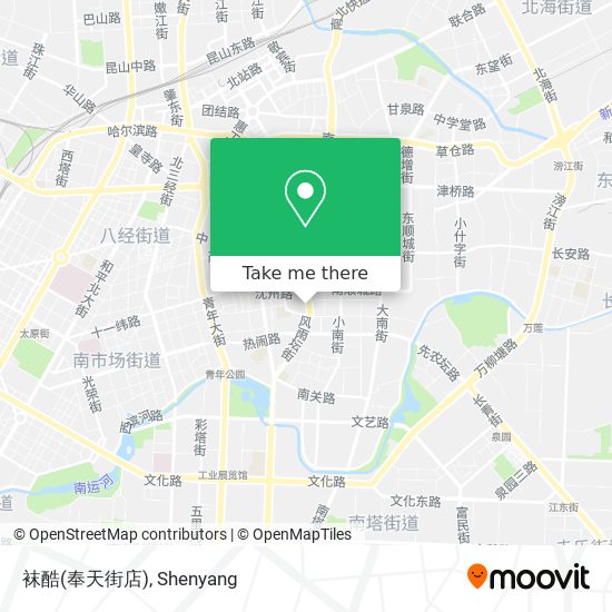 袜酷(奉天街店) map