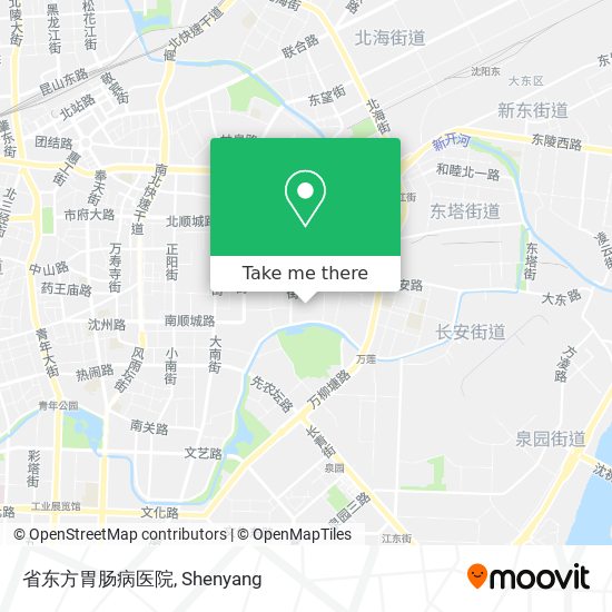 省东方胃肠病医院 map