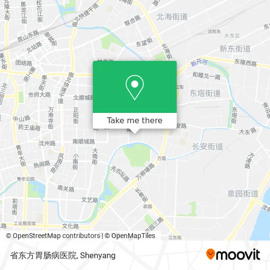 省东方胃肠病医院 map
